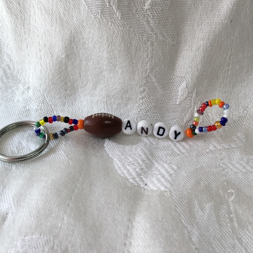 ANDY personalize keychain-NEW-hand made